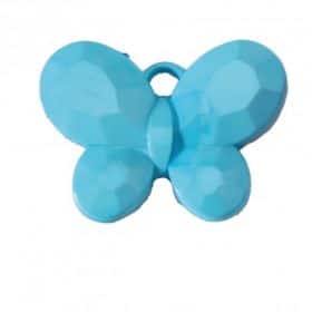 Papillon pendentif en plexi -Bleu - Lot de 10