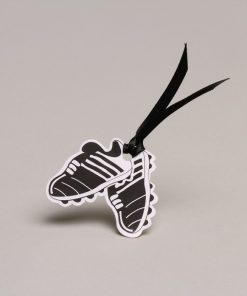 étiquette à dragées chaussures de foot