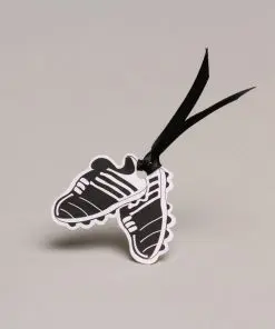 étiquette à dragées chaussures de foot