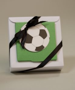 boite à dragées baptême foot