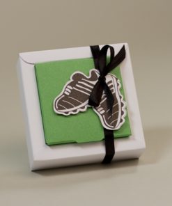 contenant à dragées chaussures de foot