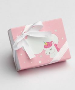 boite à dragées licorne rose