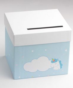 urne licorne bleu ciel