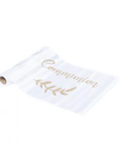 Déco communion blanc et or