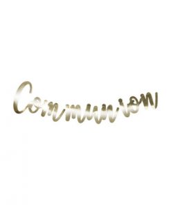 Déco communion or doré