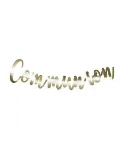 Déco communion or doré