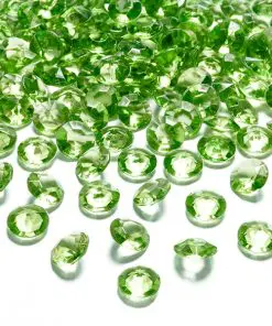 deco de table diamant vert anis