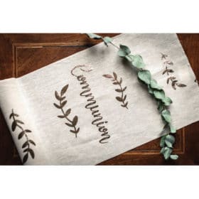 chemin de table communion en lin