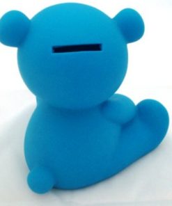 Alternative view of Tirelire ourson bleu turquoise