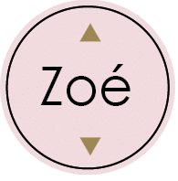 Sticker rond rose clair