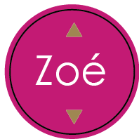 Étiquettes autocollantes -  Rond fond rose fuchsia