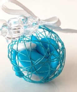 ourson transparent pendentif dragees