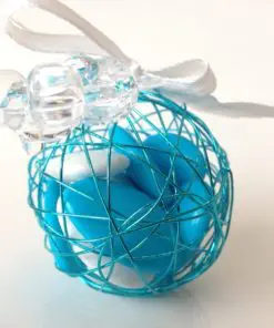 ourson transparent pendentif dragees