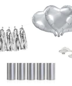 Décoration voiture argenté