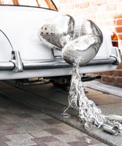 Décoration voiture argenté