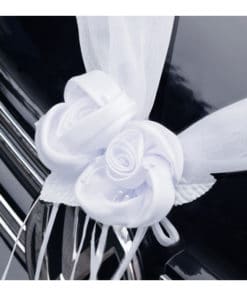 Decoration voiture mariage blanc pas cher