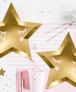 Dragées étoile or bapteme