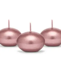 Bougie rose gold déco mariage