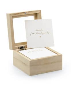 Livre d'or original boite carré bois