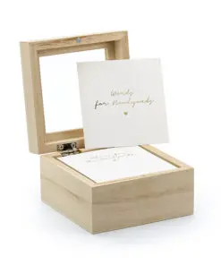 Livre d'or original boite carré bois