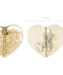 Livre d'or coeur en bois