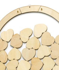 Livre d'or coeur en bois