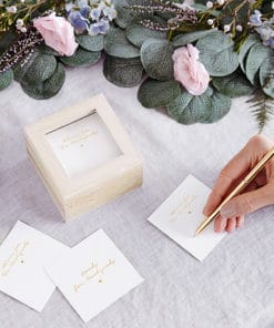 Livre d'or original boite carré bois