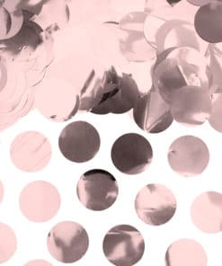 confettis de table rose gold