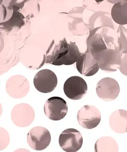 confettis de table rose gold