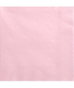 serviette rose clair