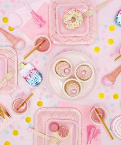 Alternative view of 20 Serviettes en papier triple épaisseur - Rose