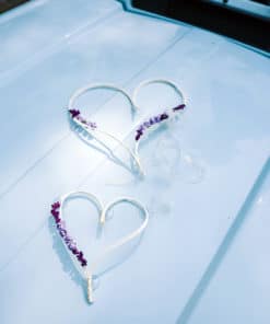 Decoration voiture violet