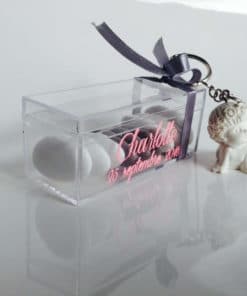 Boite a dragees rectangle plexi