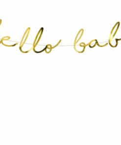 Guirlande hello baby Or