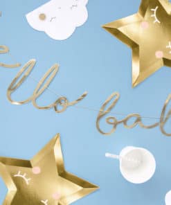 Guirlande hello baby Or