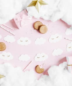 Guirlande nuage bapteme babyshower