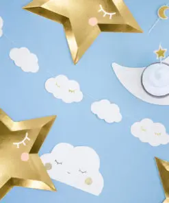 Guirlande nuage bapteme babyshower