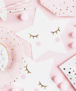 serviette forme étoile cils