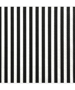 Seviette rayure noir et blanc