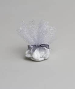 Tulle a drages argenté