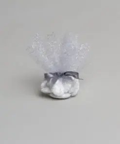 Tulle a drages argenté