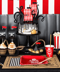 Alternative view of Pics Déco Gâteau- Pirate- Lot de 5