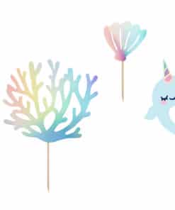 Décoration gateau theme sirene narval