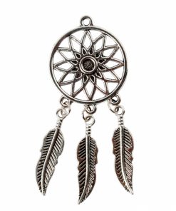 Pendentif attrape reves argent dragees