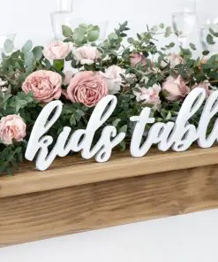 Déco de table enfant mariage
