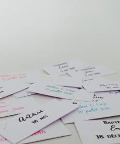 Etiquette dragées personnalisées