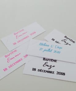 Etiquette dragees personnalisées