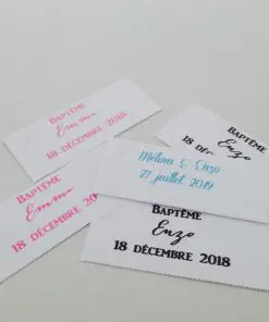 Etiquette dragees personnalisées