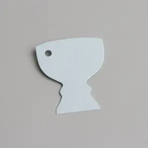 etiquette calice bleu ciel nacre