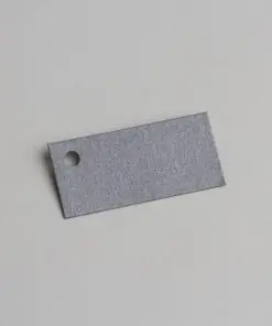 etiquette rectangle gris nacré